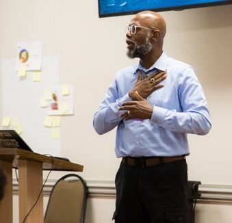 NCIMHA members listen to a speaker at a infant and children's mental health training seminar in Raleigh, North Carolina.